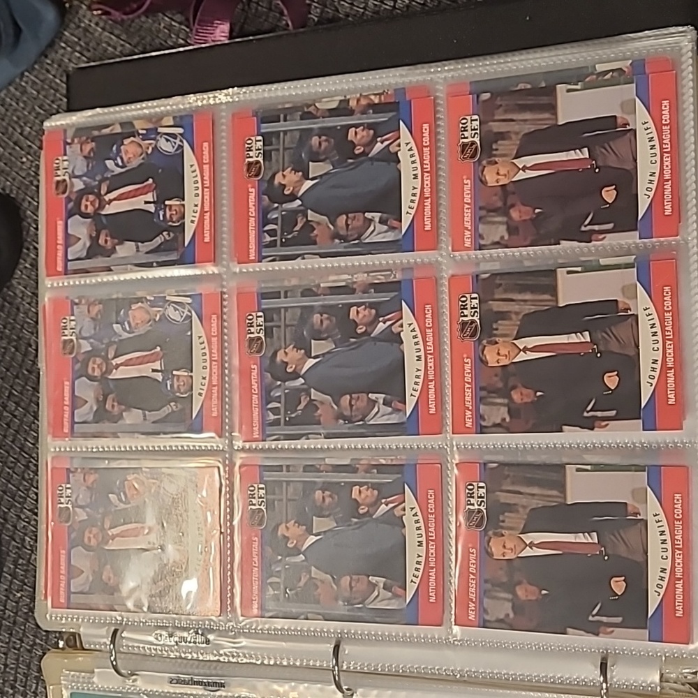 1990 NHL Pro Set Coach Cardd
